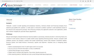 Preview of the 700 Credit Case Study