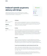 Preview of the Instacart Case Study