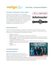 Preview of the Live Nation Case Study