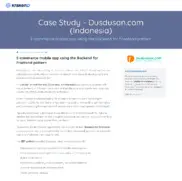 Preview of the Dusdusan.com Case Study