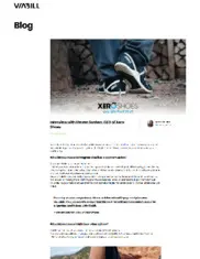 Preview of the Xero Shoes Case Study