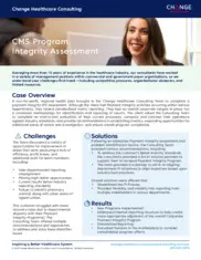 Preview of the Global Regional HealthCare Service Provider Case Study