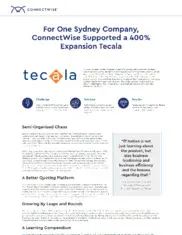 Preview of the Tecala Group Case Study
