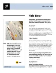 Preview of the Yale Door Case Study