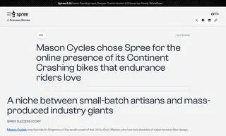 Preview of the Mason Cycles Case Study
