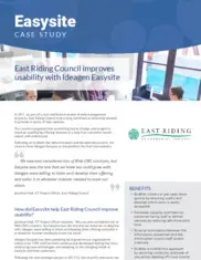 Preview of the East Riding of Yorkshire Council Case Study