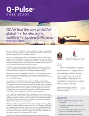 Preview of the GCAA Case Study