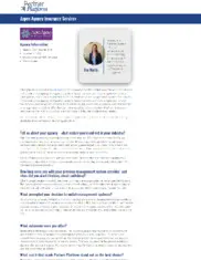 Preview of the Aspen Agency Insurance Services Case Study