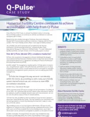 Preview of the Homerton Fertility Centre Case Study