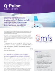 Preview of the Manchester Fertility Services Case Study