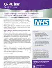 Preview of the Plymouth Hospitals NHS Trust Case Study