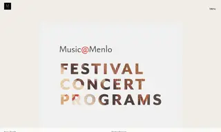 Preview of the Music@Menlo Case Study