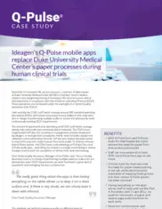 Preview of the Duke University Medical Center Case Study