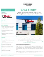 Preview of the Ryder System, Inc. Case Study