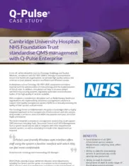 Preview of the Cambridge University Hospitals Case Study