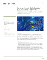 Preview of the European Insurer and Financial Services Company Case Study