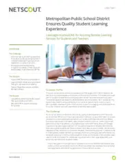 Preview of the Metropolitan Public School District Case Study