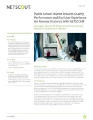 Preview of the Large Public School District Case Study