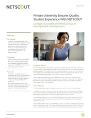 Preview of the Large Private University Case Study