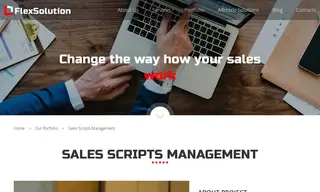 Preview of the Sales Scripts Management Case Study