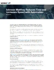 Preview of the Johnson Matthey Case Study