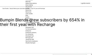 Preview of the Bumpin Blends Case Study