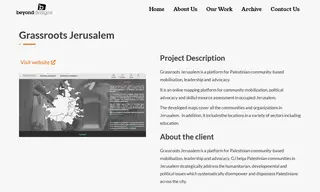 Preview of the Grassroots Jerusalem Case Study
