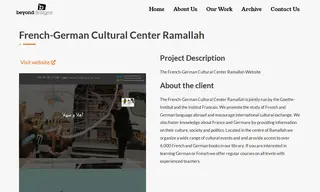 Preview of the French-German Cultural Center Ramallah Case Study