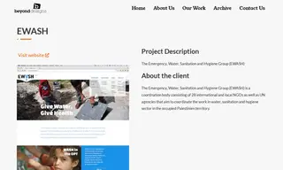 Preview of the EWASH Case Study