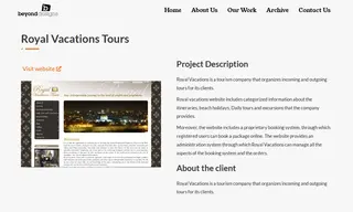 Preview of the Royal Vacations Tours Case Study