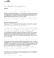Preview of the Accent Building Restoration, Inc. Case Study