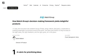 Preview of the Match Group Case Study