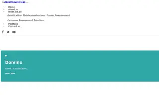 Preview of the Domino Case Study