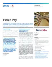 Preview of the Pick n Pay Case Study