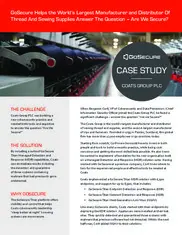 Preview of the Coats Group PLC Case Study