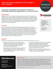 Preview of the Donatos Pizzeria Case Study