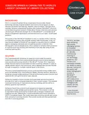 Preview of the OCLC Case Study