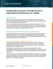 Preview of the Takeda Case Study