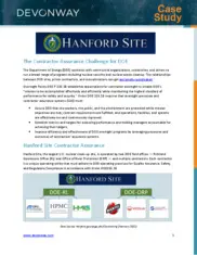 Preview of the Hanford Site Case Study