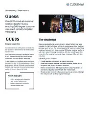 Preview of the Guess Case Study