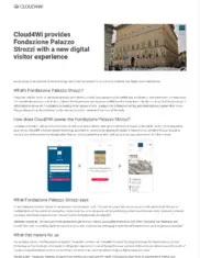 Preview of the Fondazione Palazzo Strozzi Case Study