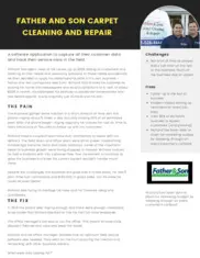 Preview of the Father and Son Carpet Cleaning Case Study