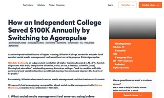 Preview of the Hillsdale college Case Study