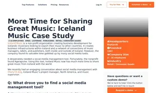 Preview of the Iceland Music Case Study