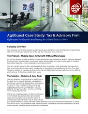 Preview of the Leading Tax & Advisory Firm Case Study