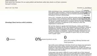 Preview of the Valvoline Case Study