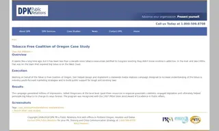 Preview of the Tobacco Free Coalition of Oregon Case Study