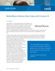 Preview of the MinterEllison Case Study
