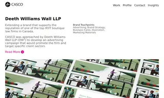 Preview of the Deeth Williams Wall LLP Case Study