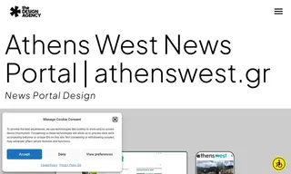 Preview of the Athenswest.gr Case Study